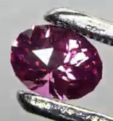 Lab Sapphire — Soft Pink Oval