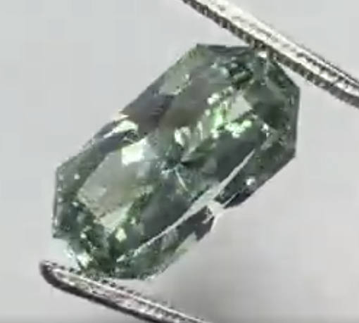 Prasiolite (Green Quartz) — Cut Corner Rectangle